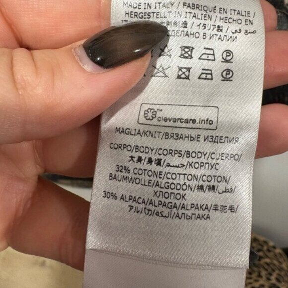 Stella McCartney Leopard Print Leo Instarsia Knit Alpaca Blend Sweater - Picture 11 of 11